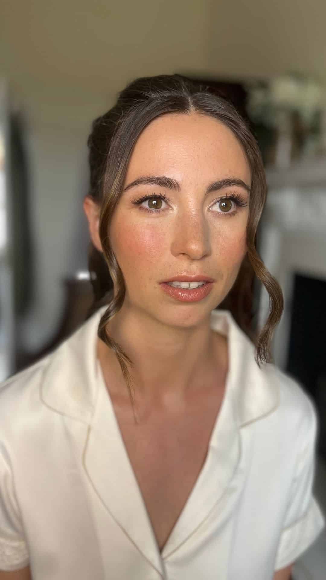 clean girl natural makeup bride
